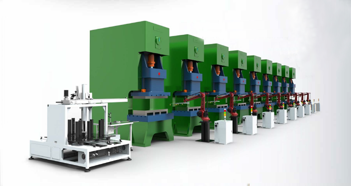 Application of the system on 16 stamping machines